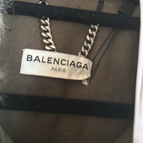 Balenciaga Mongolian trimmed cargo coat - Picture 8 of 13